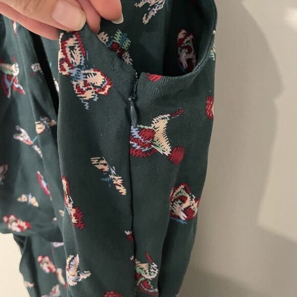 Matilda Jane Evergreen Dream Bird Butterfly Jumper Jumpsuit NWT Size Small Green - Picture 11 of 12